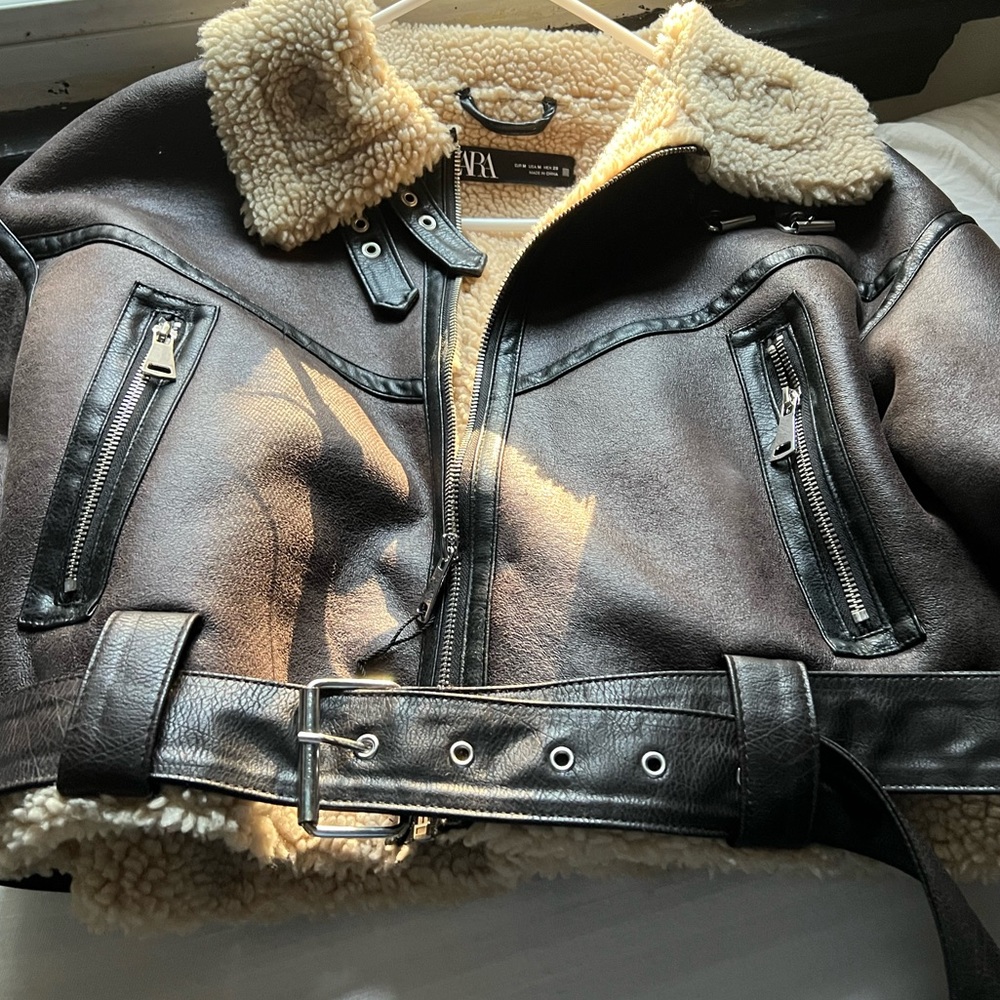 ZARA shearling jacket